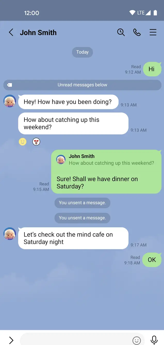 Отслеживание сообщений LineChat | Accounthelp